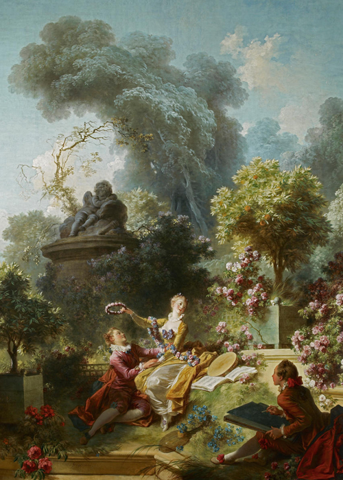Jean-Honoré Fragonard, The Progress of Love: The Lover Crowned, 1771-72