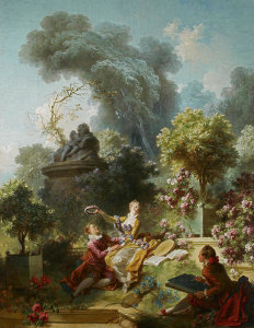Jean-Honoré Fragonard - The Progress of Love: The Lover Crowned, 1771-72