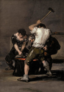 Francisco de Goya y Lucientes - The Forge, ca. 1815-20