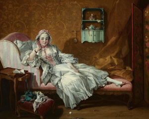 François Boucher - A Lady on Her Day Bed, 1743