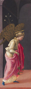 Fra Filippo Lippi - The Annunciation (detail: left panel), ca. 1440