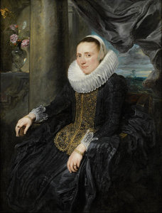 Anthony van Dyck - Margareta de Vos, ca. 1620