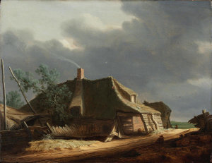 Salomon van Ruysdael - Landscape with a Farmhouse, 1628