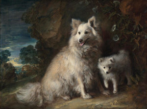 Thomas Gainsborough - Pomeranian and Puppy, ca. 1777