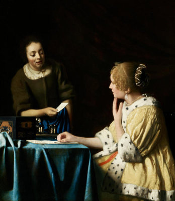 Johannes Vermeer - Mistress and Maid, 1666-67