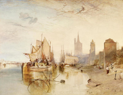 Joseph Mallord William Turner - Cologne, the Arrival of a Packet-Boat: Evening, 1826