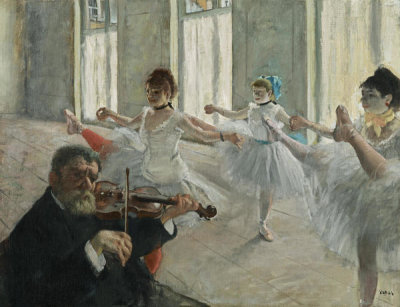 Hilaire-Germain-Edgar Degas - The Rehearsal, 1878-79