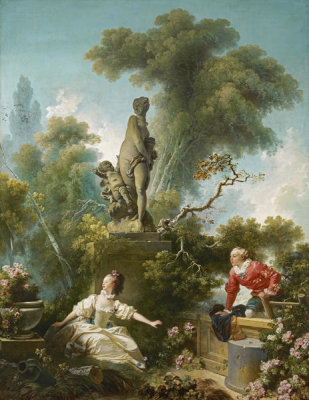 Jean-Honore Fragonard - The Progress of Love: The Meeting, 1771-1772