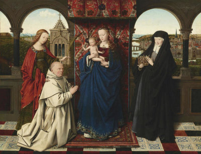 Jan van Eyck and Workshop - Virgin and Child, with Saints and Donor, about 1441−43