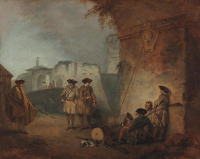 Jean-Antoine Watteau - The Portal of Valenciennes, ca. 1710−11